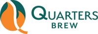 Quarters Brew coffee roaster logo, specialising in arabica coffee in Hong Kong